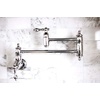 image:imageKingston Brass KS3103AL Wall Mount Pot Filler Kitchen Faucet Antique Brass 818Inch Spout HeightPolished Chrome