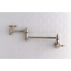 image:imageKingston Brass KS3103AL Wall Mount Pot Filler Kitchen Faucet Antique Brass 818Inch Spout HeightPolished Nickel