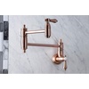 image:imageKingston Brass KS3103BAL Wall Mount Pot Filler Kitchen Faucet Antique BrassAntique Copper
