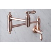 image:imageKingston Brass KS3103BAL Wall Mount Pot Filler Kitchen Faucet Antique BrassAntique Copper
