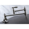 image:imageKingston Brass KS3103BAL Wall Mount Pot Filler Kitchen Faucet Antique BrassBrushed Nickel