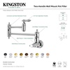 image:imageKingston Brass KS3103BAL Wall Mount Pot Filler Kitchen Faucet Antique BrassMatte Black
