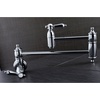 image:imageKingston Brass KS3103BAL Wall Mount Pot Filler Kitchen Faucet Antique BrassPolished Chrome