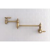 image:imageKingston Brass KS3103TAL Wall Mount Pot Filler Kitchen Faucet Antique BrassAntique Brass