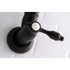 image:imageKingston Brass KS3103TAL Wall Mount Pot Filler Kitchen Faucet Antique BrassMatte Black