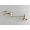 image:imageKingston Brass KS3103TAL Wall Mount Pot Filler Kitchen Faucet Antique BrassPolished Brass