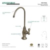 image:imageKingston Brass KS3197AL 14 Turn Water Filtration Faucet Brushed BrassAntique Brass