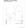 image:imageKingston Brass KS3197AL 14 Turn Water Filtration Faucet Brushed BrassBrushed Brass