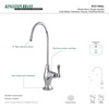 image:imageKingston Brass KS3197AL 14 Turn Water Filtration Faucet Brushed BrassPolished Nickel