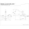 image:imageKingston Brass KS3227AX Vintage 6 Adjustable Center Wall Mount Kitchen Faucet Brushed BrassAntique Copper