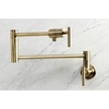 image:imageKingston Brass KS4100CML Manhattan Wall Mount Pot Filler Matte BlackAntique Brass