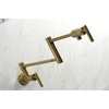 image:imageKingston Brass KS4100CML Manhattan Wall Mount Pot Filler Matte BlackBrushed Brass