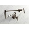 image:imageKingston Brass KS4100CML Manhattan Wall Mount Pot Filler Matte BlackBrushed Nickel