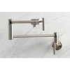 image:imageKingston Brass KS4100CML Manhattan Wall Mount Pot Filler Matte BlackBrushed Nickel