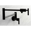image:imageKingston Brass KS4100CML Manhattan Wall Mount Pot Filler Matte BlackMatte Black