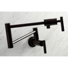 image:imageKingston Brass KS4100CML Manhattan Wall Mount Pot Filler Matte BlackOil Rubbed Bronze
