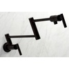 image:imageKingston Brass KS4100CML Manhattan Wall Mount Pot Filler Matte BlackOil Rubbed Bronze