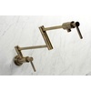 image:imageKingston Brass KS4103DL Concord Wall Mount Pot Filler Antique BrassAntique Brass