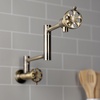 image:imageKingston Brass KS4106RX Belknap Wall Mount Pot Filler Polished NickelAntique Brass