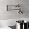 image:imageKingston Brass KS4106RX Belknap Wall Mount Pot Filler Polished NickelBrushed Nickel