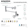 image:imageKingston Brass KS4106RX Belknap Wall Mount Pot Filler Polished NickelOil Rubbed Bronze