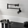 image:imageKingston Brass KS4106RX Belknap Wall Mount Pot Filler Polished NickelOil Rubbed Bronze