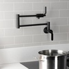 image:imageKingston Brass KS4108KL Whitaker Wall Mount Pot Filler Brushed NickelMatte Black