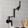 image:imageKingston Brass KS4108KL Whitaker Wall Mount Pot Filler Brushed NickelMatte Black
