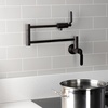 image:imageKingston Brass KS4108KL Whitaker Wall Mount Pot Filler Brushed NickelOil Rubbed Bronze
