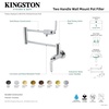 image:imageKingston Brass KS4108KL Whitaker Wall Mount Pot Filler Brushed NickelPolished Nickel