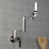 image:imageKingston Brass KS4108KL Whitaker Wall Mount Pot Filler Brushed NickelPolished Nickel