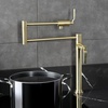 image:imageKingston Brass KS4708KL Whitaker Deck Mount Pot Filler Faucet Brushed NickelBrushed Brass