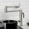 image:imageKingston Brass KS4708KL Whitaker Deck Mount Pot Filler Faucet Brushed NickelBrushed Nickel