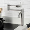 image:imageKingston Brass KS4708KL Whitaker Deck Mount Pot Filler Faucet Brushed NickelBrushed Nickel