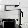 image:imageKingston Brass KS4708KL Whitaker Deck Mount Pot Filler Faucet Brushed NickelMatte Black