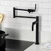 image:imageKingston Brass KS4708KL Whitaker Deck Mount Pot Filler Faucet Brushed NickelMatte Black