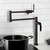 image:imageKingston Brass KS4708KL Whitaker Deck Mount Pot Filler Faucet Brushed NickelOil Rubbed Bronze