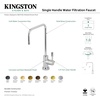 image:imageKingston Brass KS6190DL Concord SingleHandle Water Filtration Faucet Matte BlackPolished Chrome