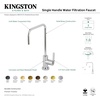 image:imageKingston Brass KS6193CTL Continental SingleHandle Water Filtration Faucet Antique BrassPolished Nickel