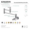 image:imageKingston Brass KS8108DL Concord Pot Filler 13 Brushed NickelPolished Brass