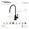 image:imageKingston Brass KS8190DL Concord SingleHandle Water Filtration Faucet Matte BlackPolished Chrome