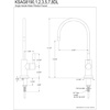image:imageKingston Brass KSAG8197DL Concord Reverse Osmosis System Filtration Water Air Gap Faucet Brushed BrassPolished Brass