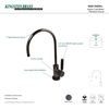 image:imageKingston Brass NS3190DKL Water Onyx Restoration Water Filtration Faucet Black Stainless SteelBlack Stainless Steel