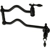 image:imageKingston Brass KS2102TAL Tudor Pot Filler Polished Brass 2413 x 219 x 12Matte Black