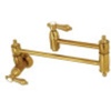 image:imageKingston Brass KS3103BAL Wall Mount Pot Filler Kitchen Faucet Antique BrassBrushed Brass