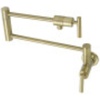 image:imageKingston Brass KS4100CML Manhattan Wall Mount Pot Filler Matte BlackBrushed Brass