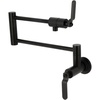 image:imageKingston Brass KS4108KL Whitaker Wall Mount Pot Filler Brushed NickelMatte Black