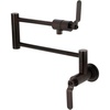 image:imageKingston Brass KS4108KL Whitaker Wall Mount Pot Filler Brushed NickelOil Rubbed Bronze