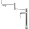 image:imageKingston Brass KS4708KL Whitaker Deck Mount Pot Filler Faucet Brushed NickelPolished Chrome