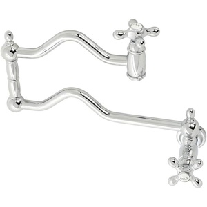 image:imageKingston Brass KS2101AX Heritage Wall Mount Pot Filler Polished ChromePolished Chrome
